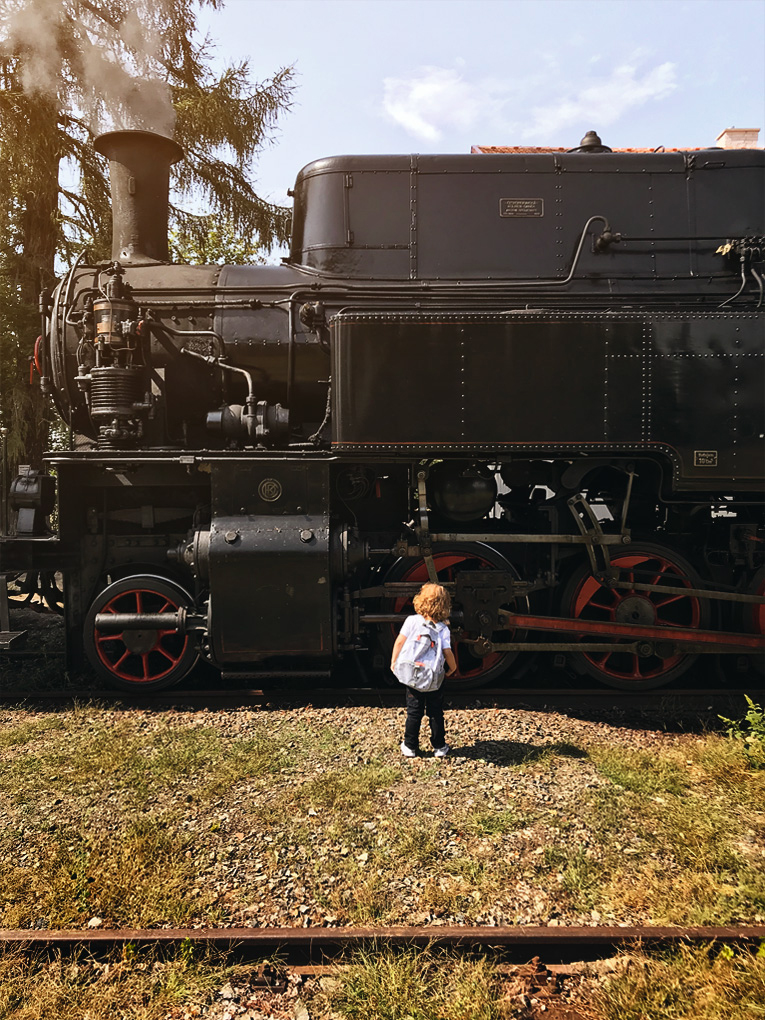 dovolená s dětmi, kam na výlet s dětmi, Kolešovka, parní lokomotiva, železnice